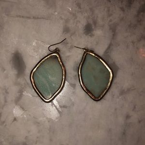 Blue Dangly Earrings